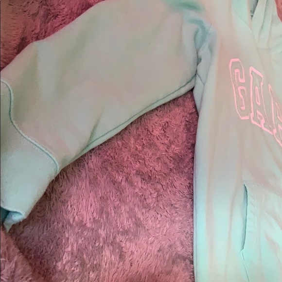 GAP teal/mint green pullover hoodie - Picture 5 of 7